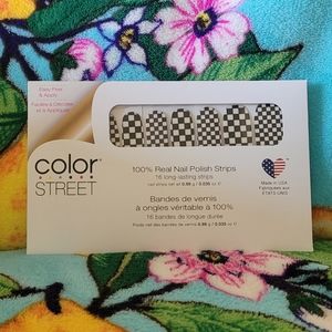 BRAND NEW Check yourself color street nail strips clear overlay.